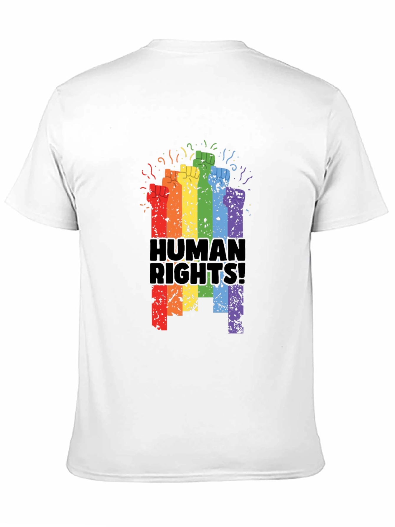 Human Rights Rainbow Fist T-Shirt