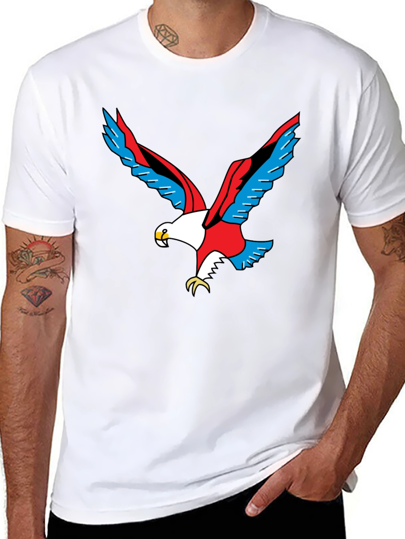 Bold Eagle Graphic Tee - Patriotic Style