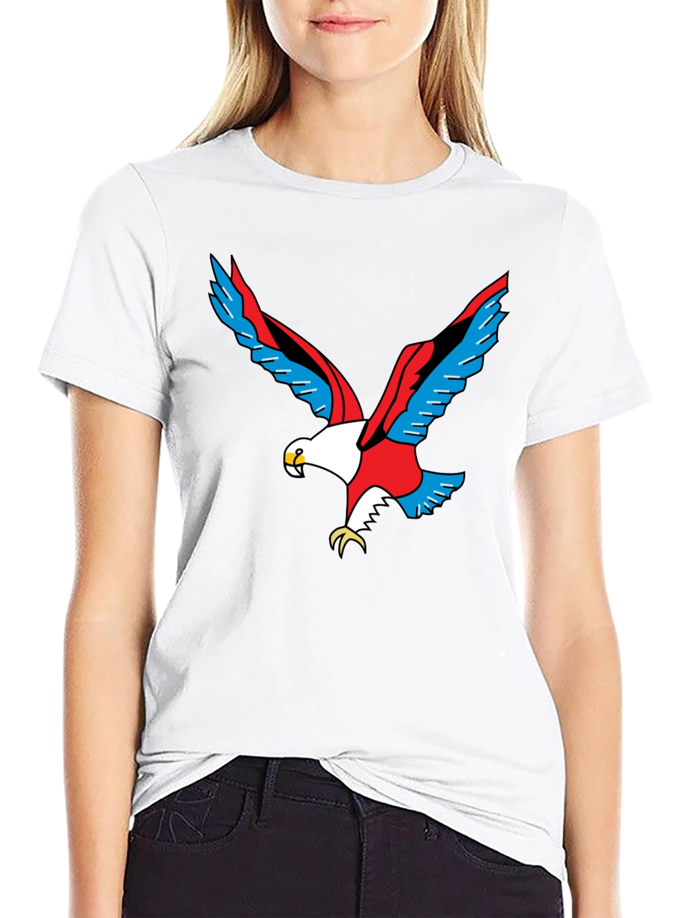 Bold Eagle Graphic Tee - Patriotic Style