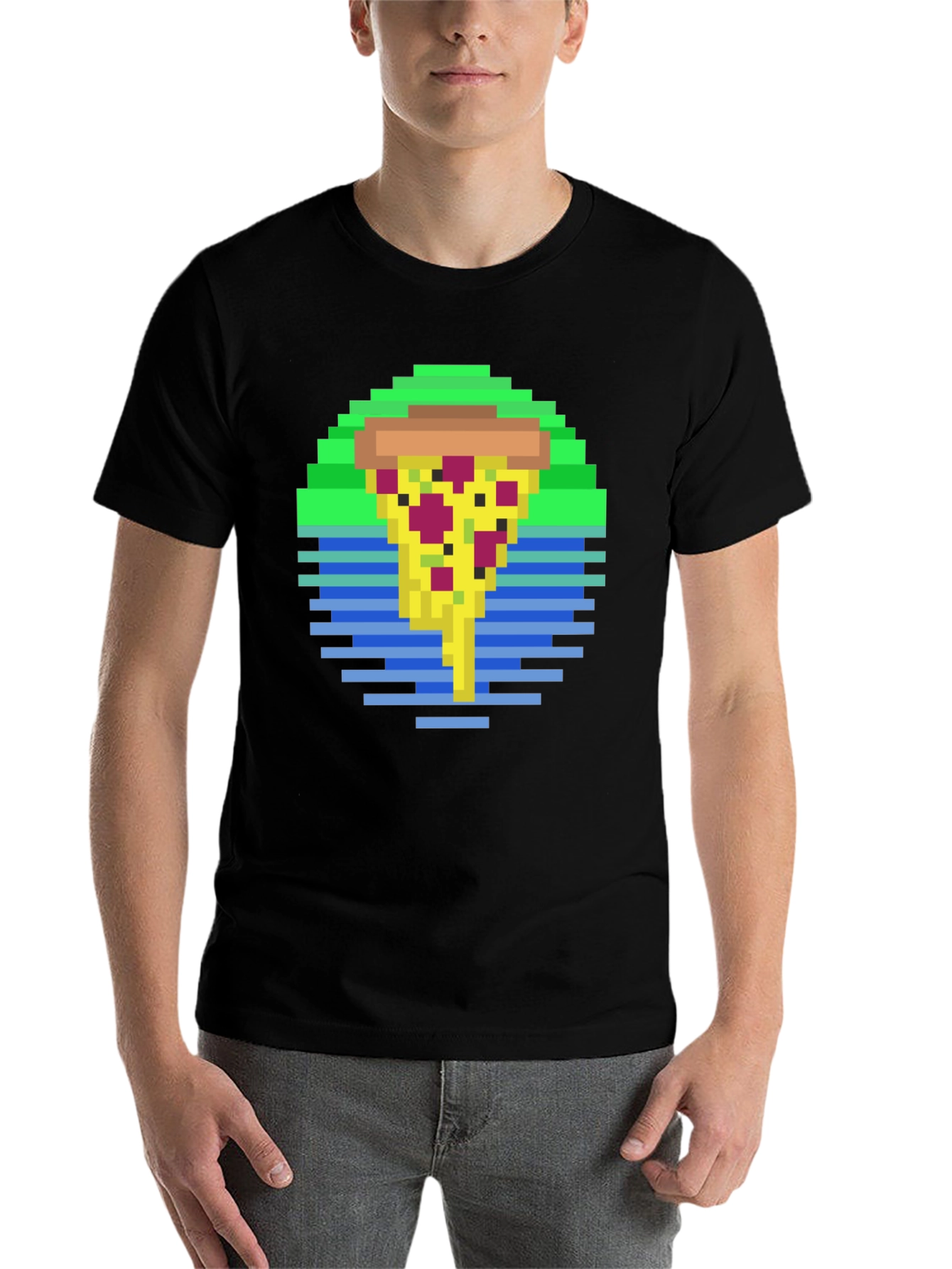 Pixel Pizza T-Shirt - Retro Style