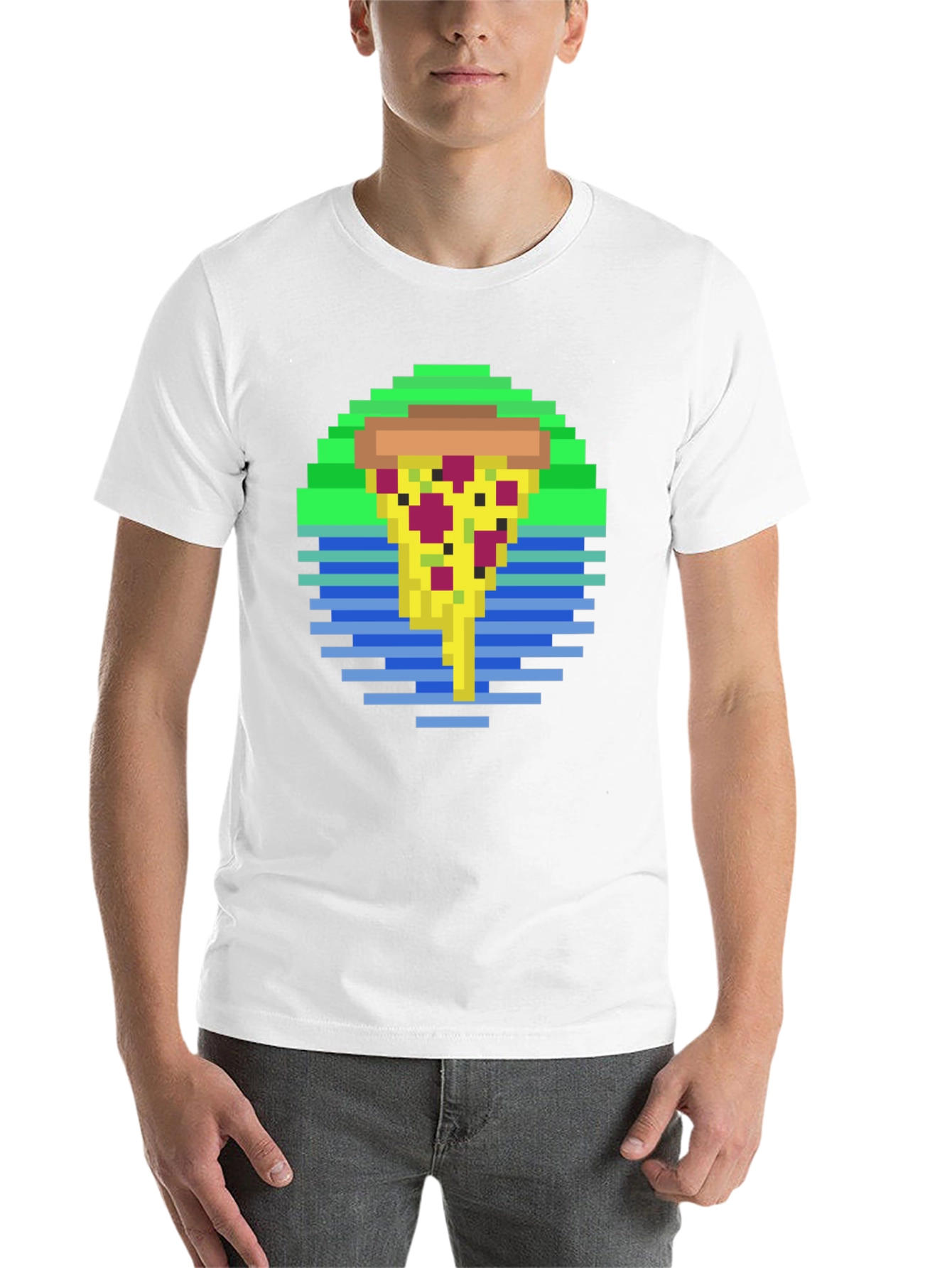Pixel Pizza T-Shirt - Retro Style