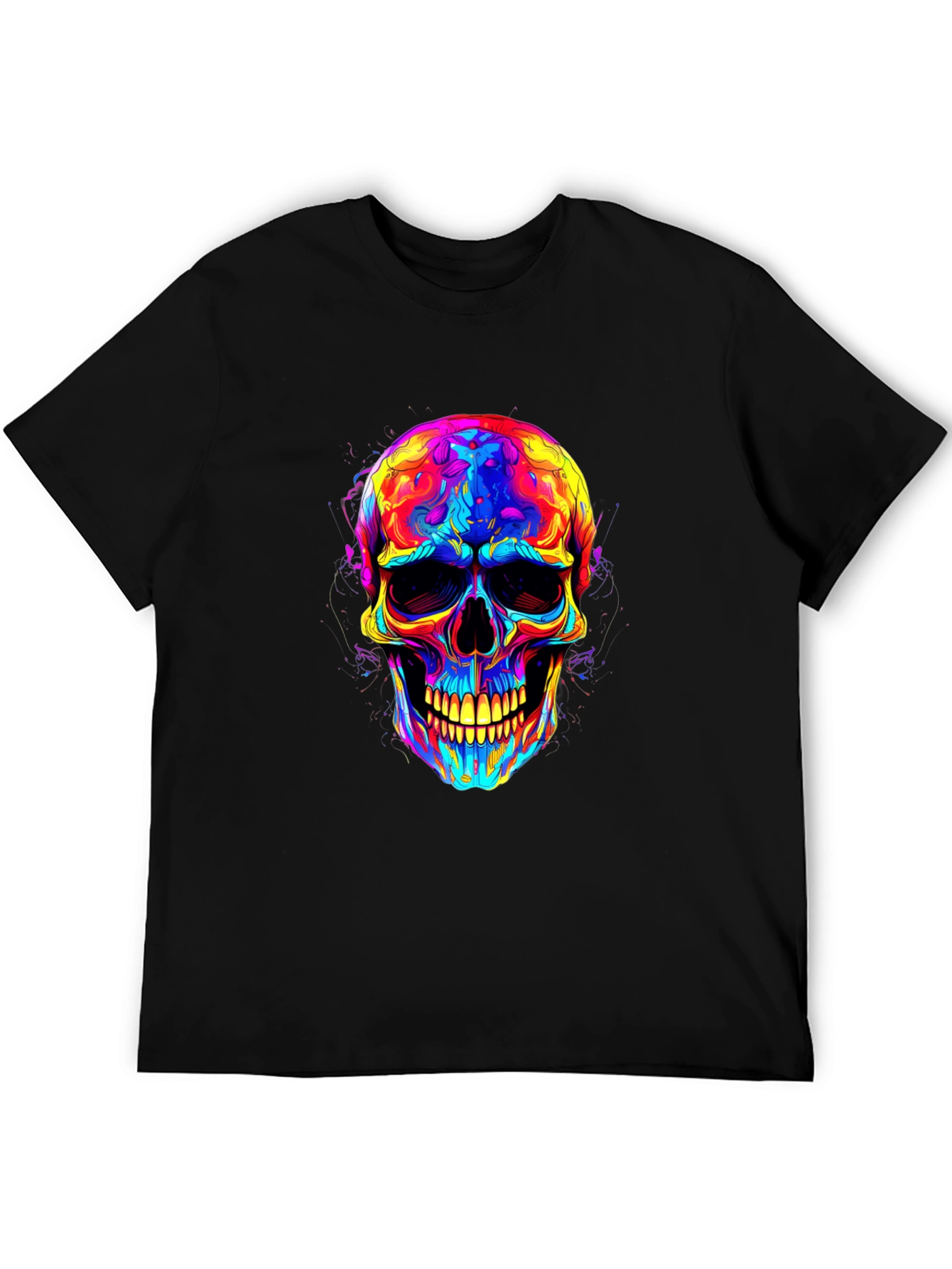 Psychedelic Skull Graphic T-Shirt