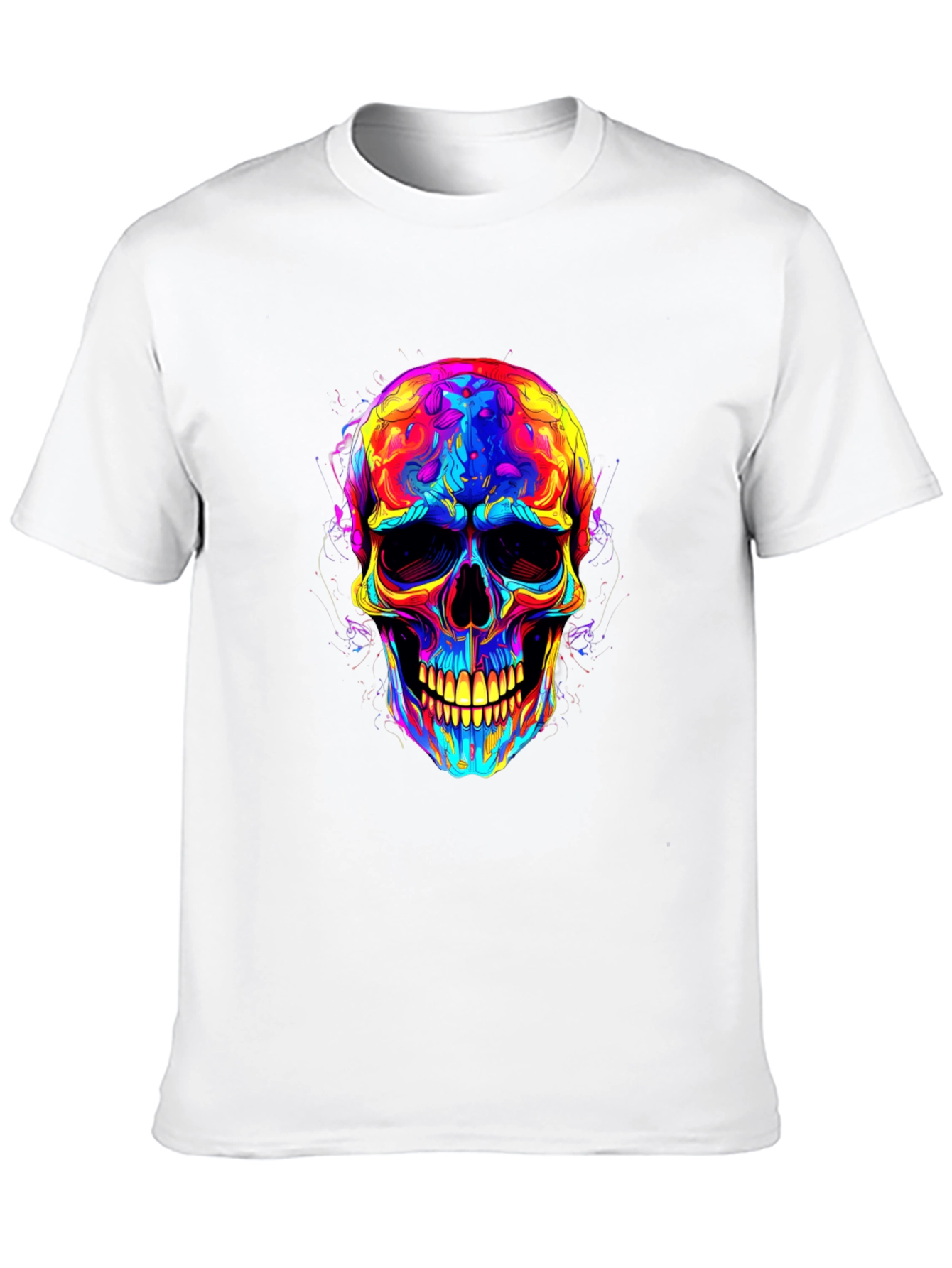 Psychedelic Skull Graphic T-Shirt