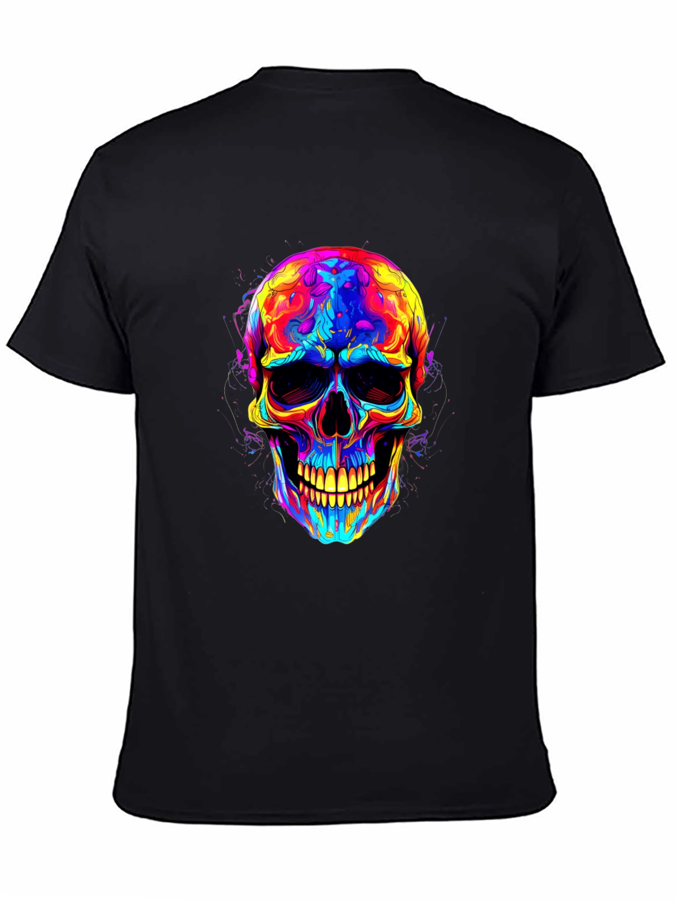 Psychedelic Skull Graphic T-Shirt