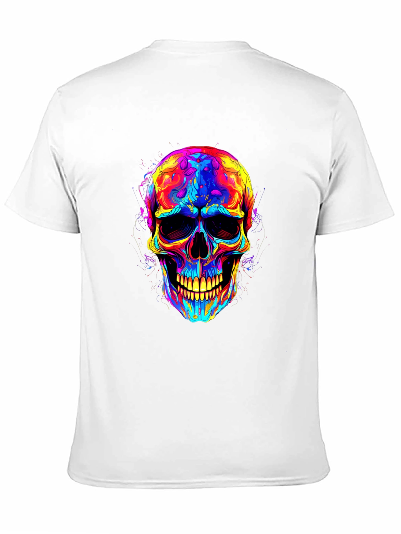Psychedelic Skull Graphic T-Shirt