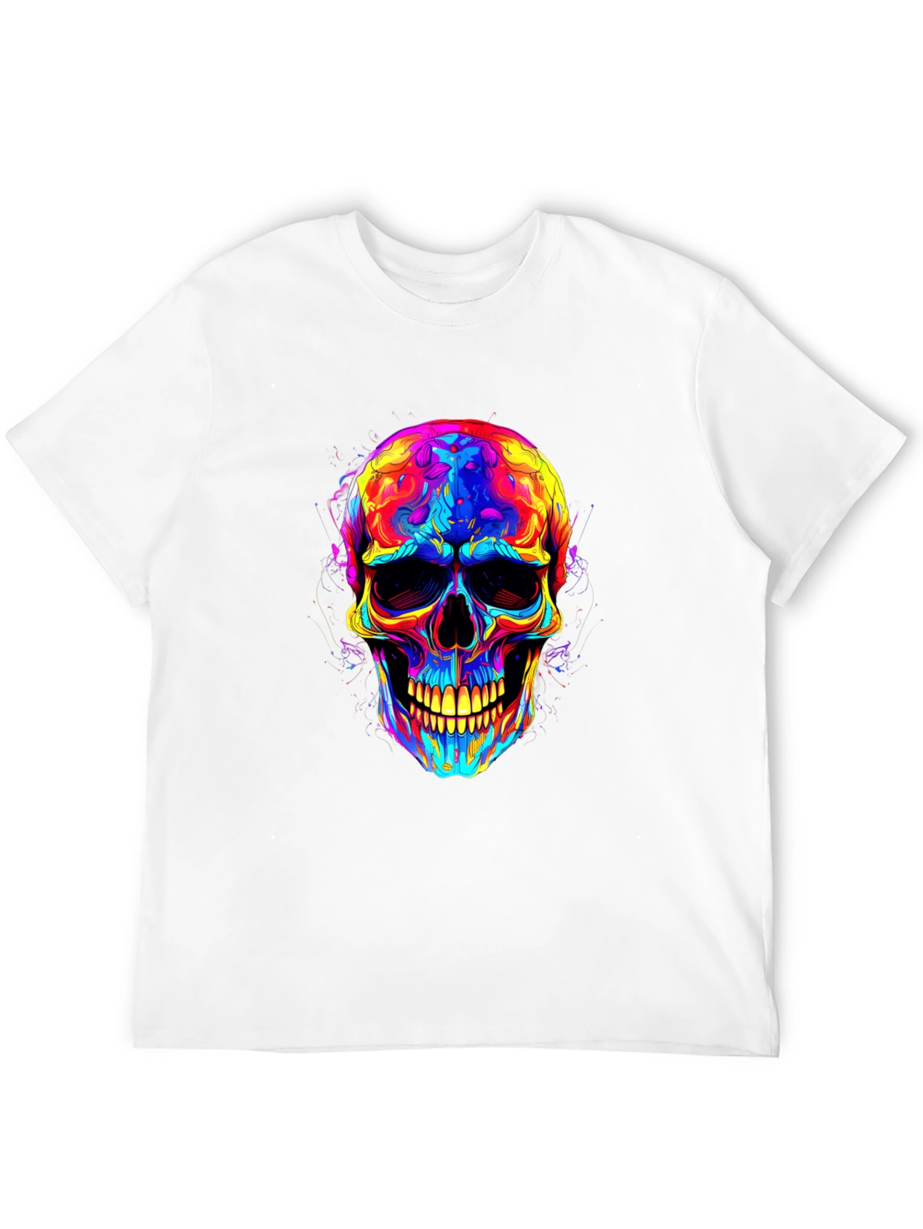 Psychedelic Skull Graphic T-Shirt