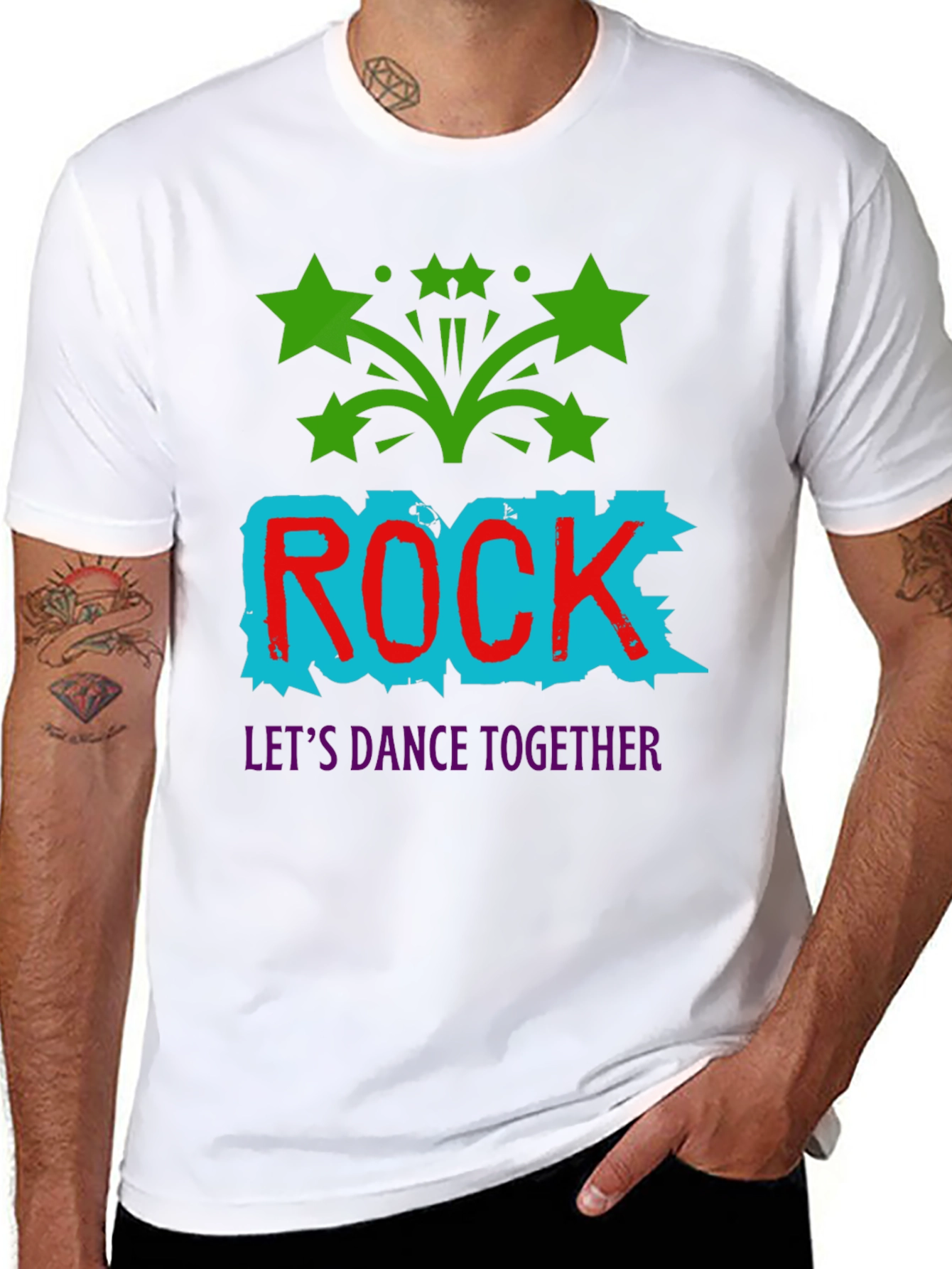 Rock Music T-Shirt: Lets Dance Together!