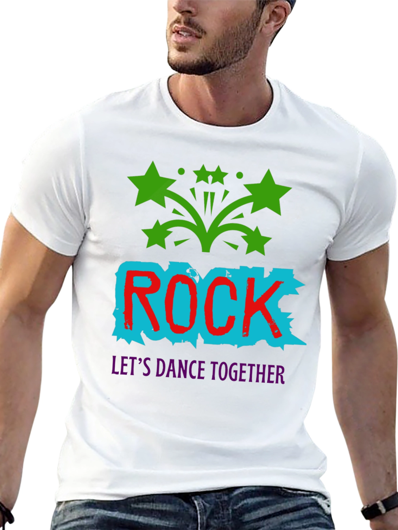 Rock Music T-Shirt: Lets Dance Together!