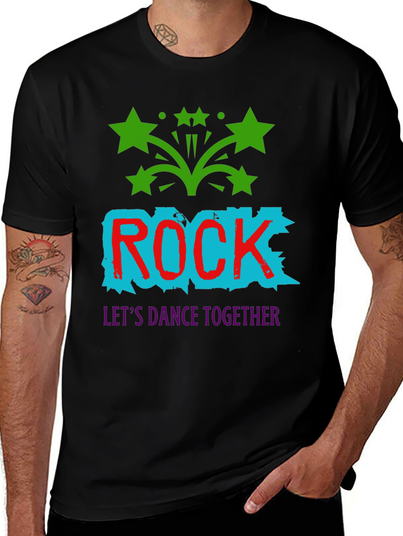Rock Music T-Shirt: Lets Dance Together!