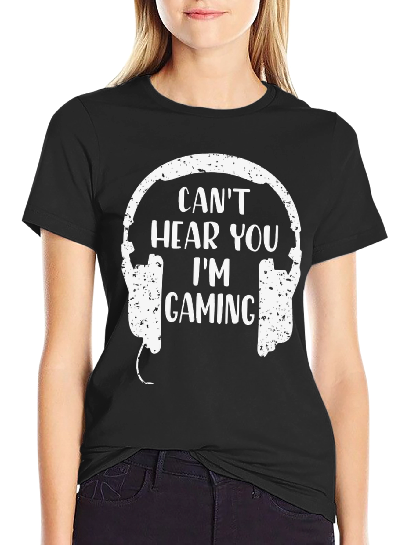 Gamer Headset T-Shirt - Cant Hear You Im Gaming!