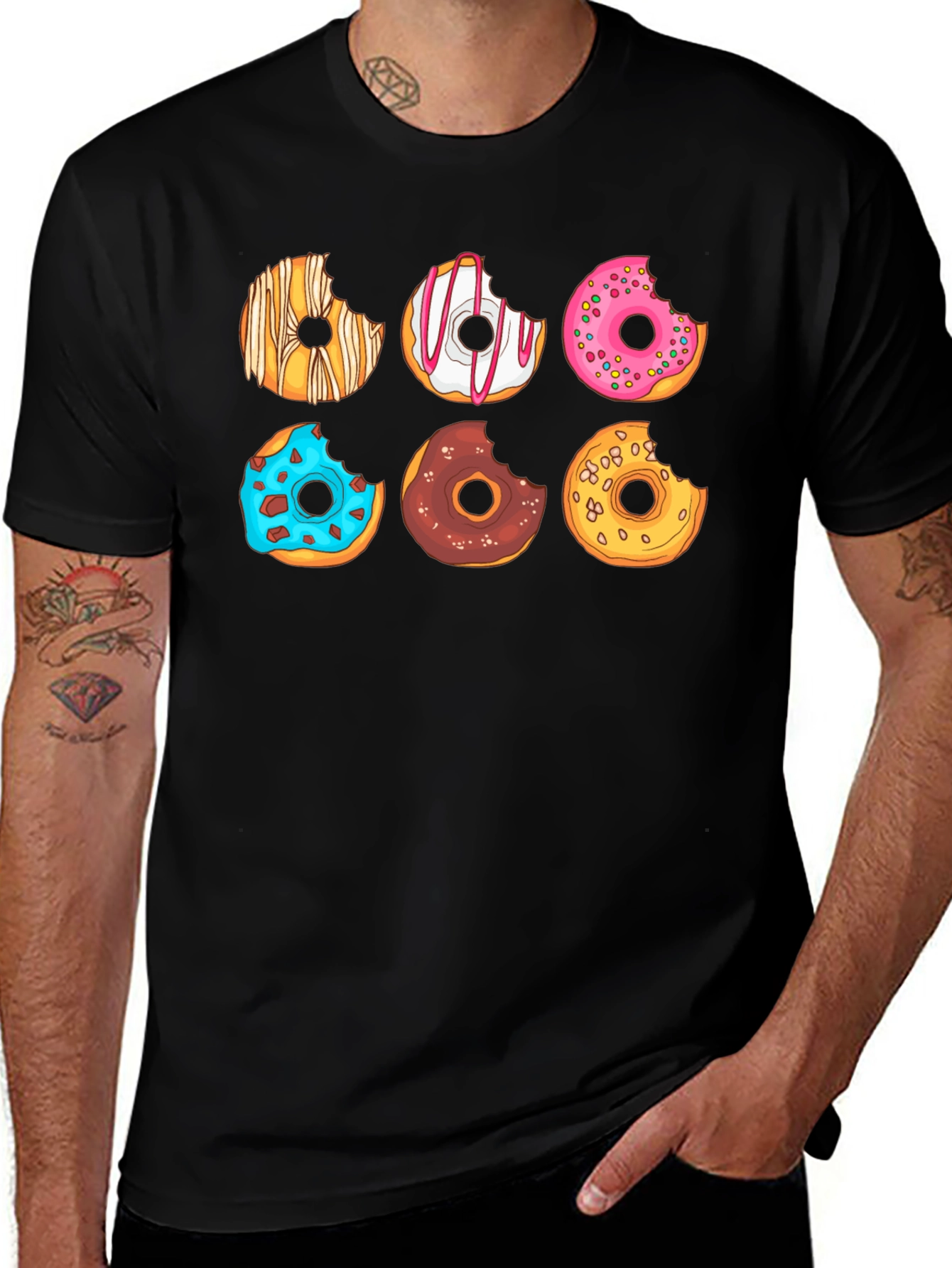 Donut Graphic Tee - Sweet Treat Style