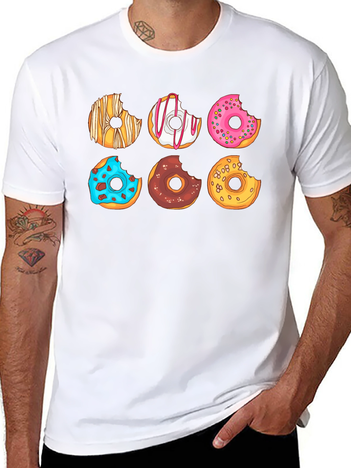 Donut Graphic Tee - Sweet Treat Style