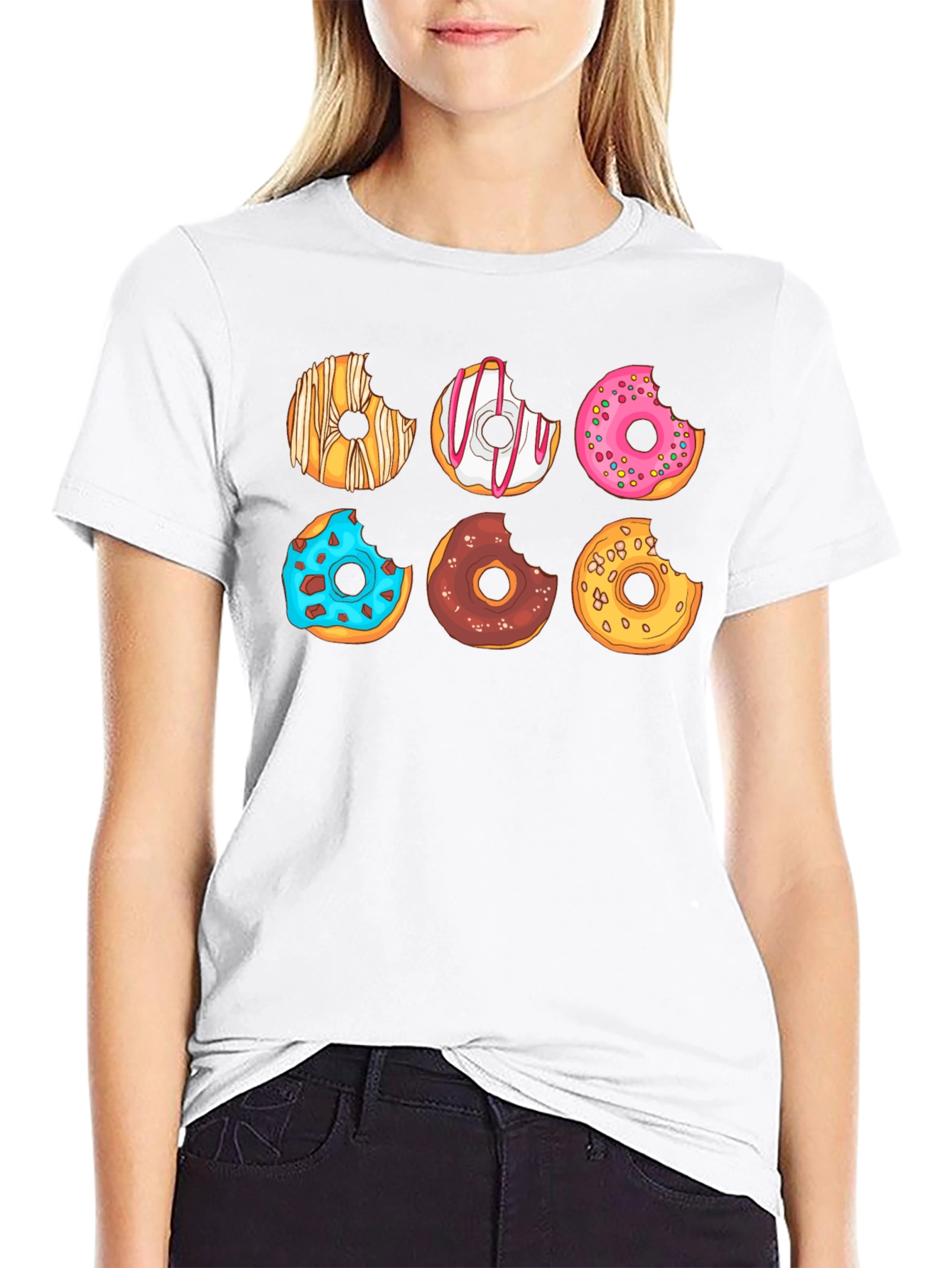Donut Graphic Tee - Sweet Treat Style