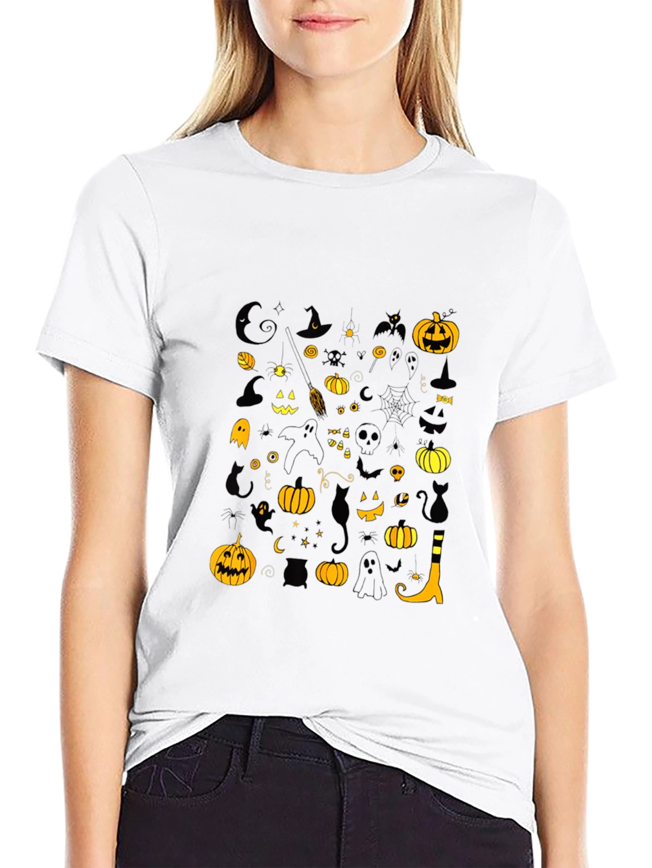 Halloween Graphic Tee - Black Shirt
