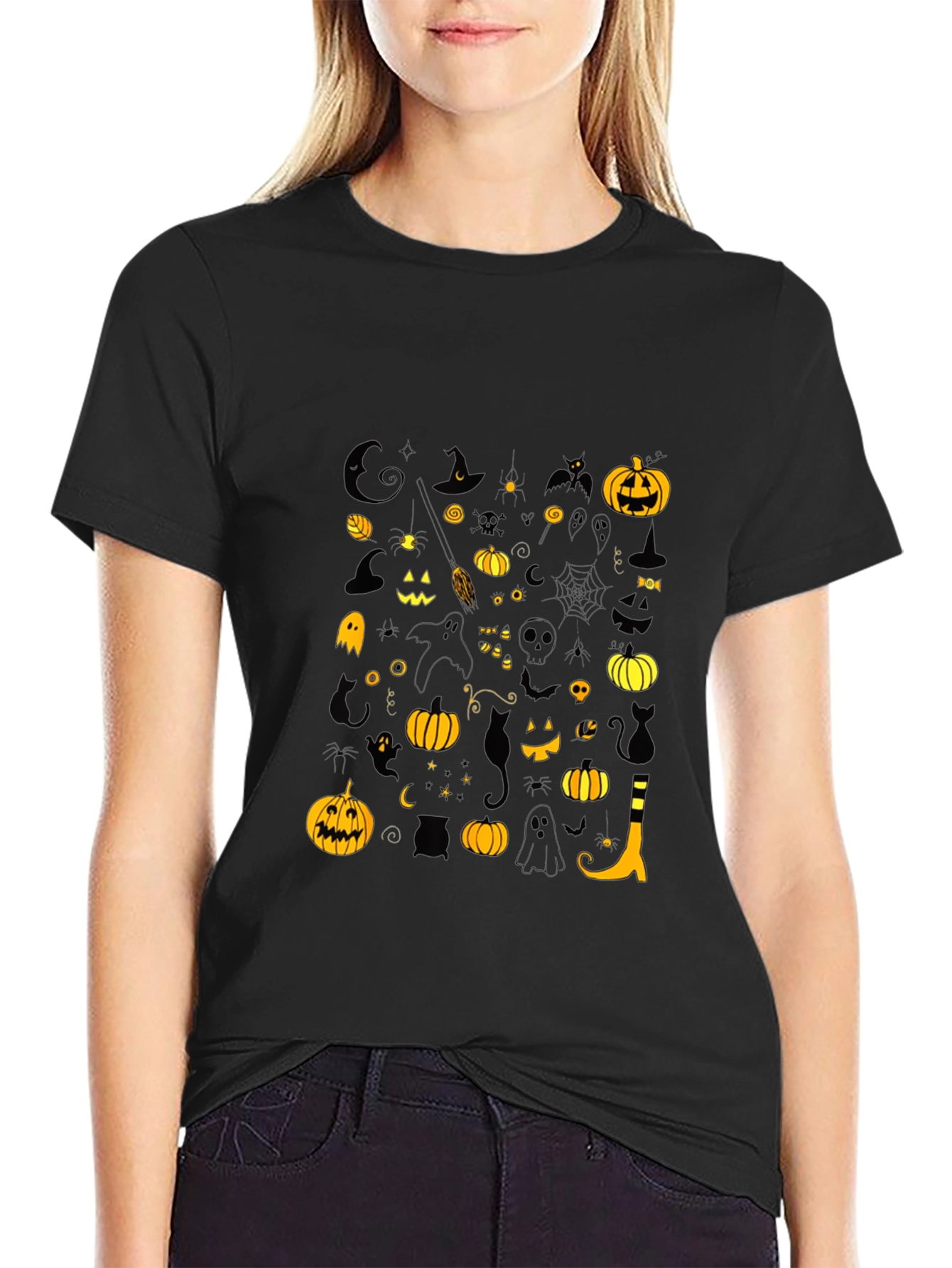 Halloween Graphic Tee - Black Shirt