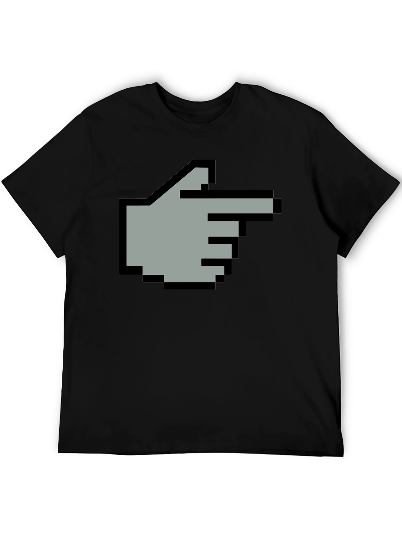 Pixel Hand Pointer T-Shirt - Retro Gaming Style