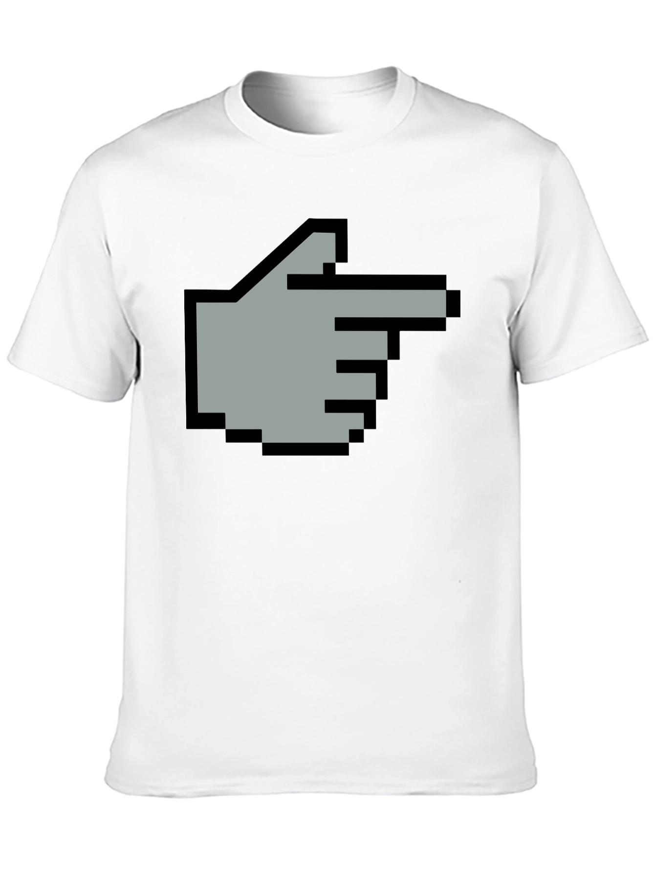 Pixel Hand Pointer T-Shirt - Retro Gaming Style