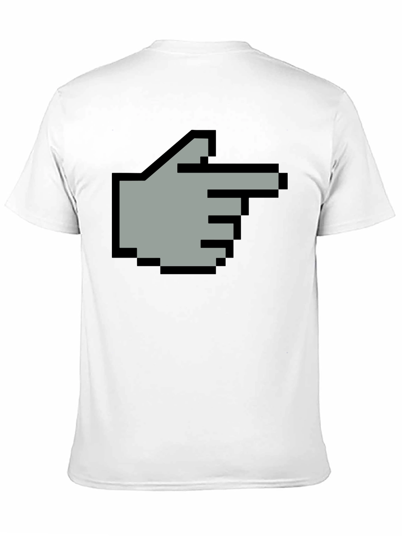 Pixel Hand Pointer T-Shirt - Retro Gaming Style