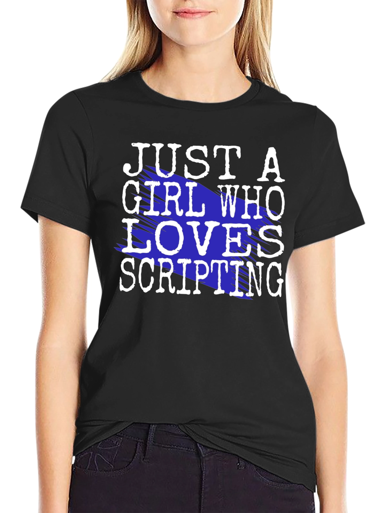 Just A Girl Who Loves Scripting T-Shirt