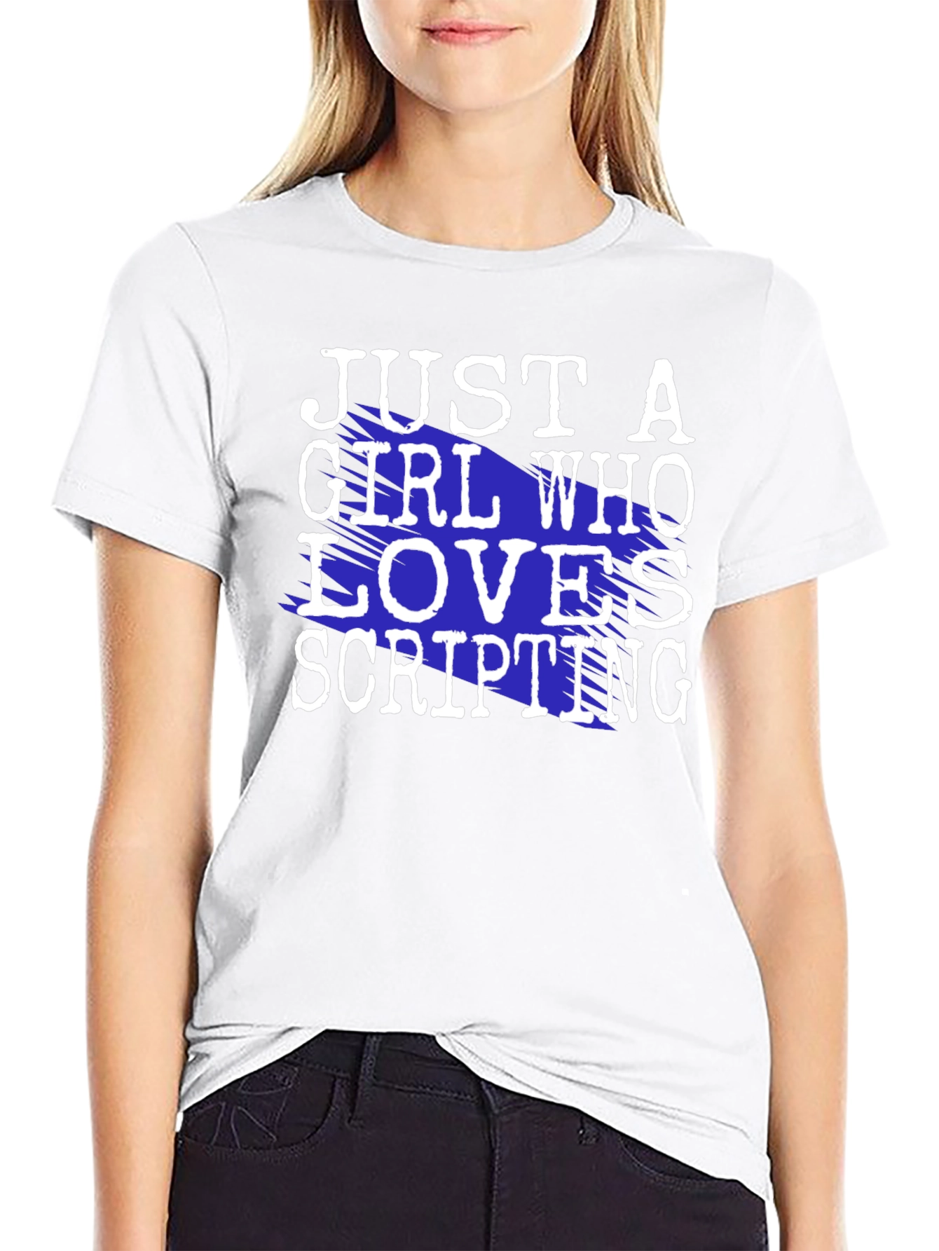 Just A Girl Who Loves Scripting T-Shirt