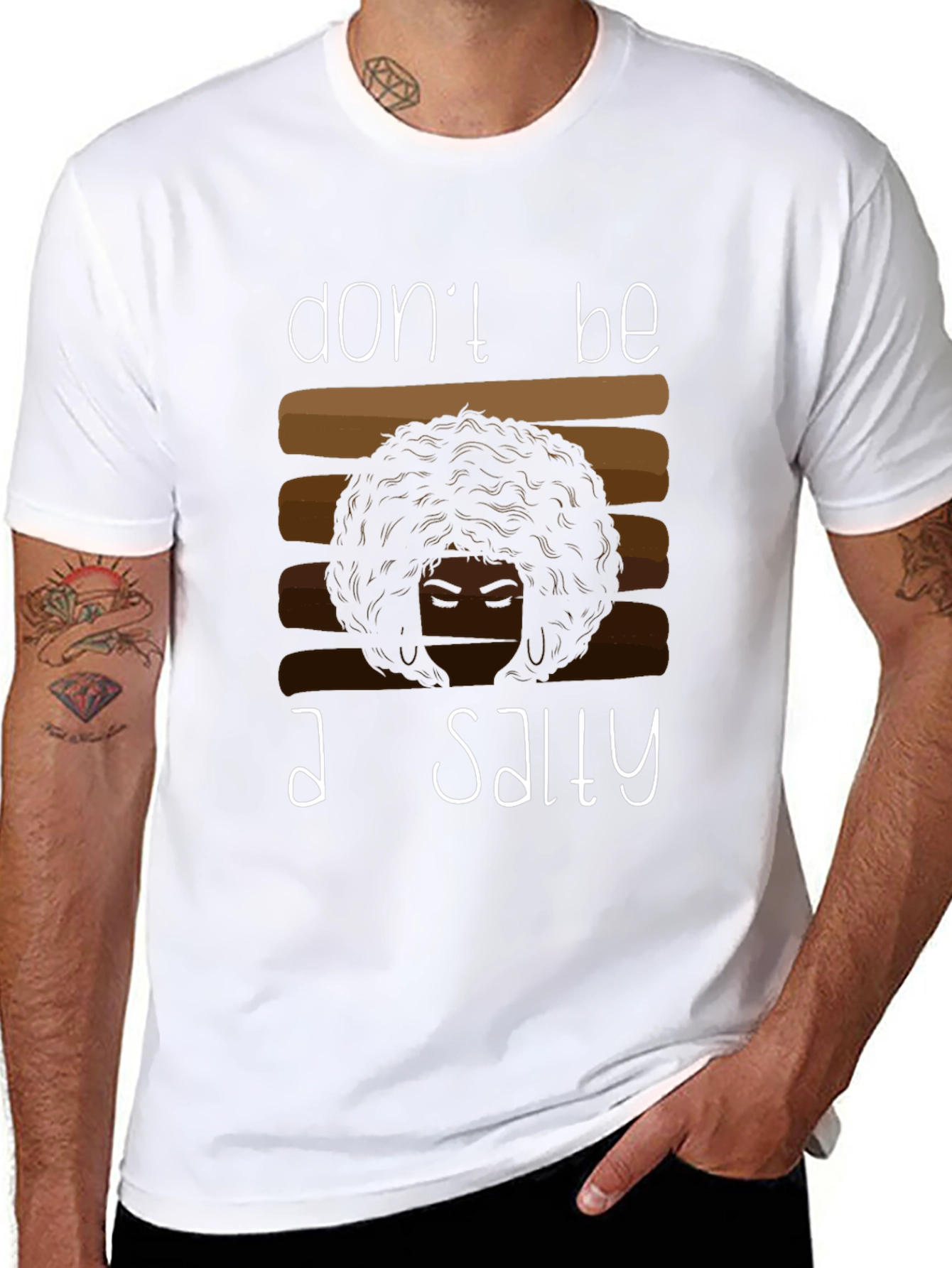 Dont Be A Salty T-Shirt - Black Unisex Tee