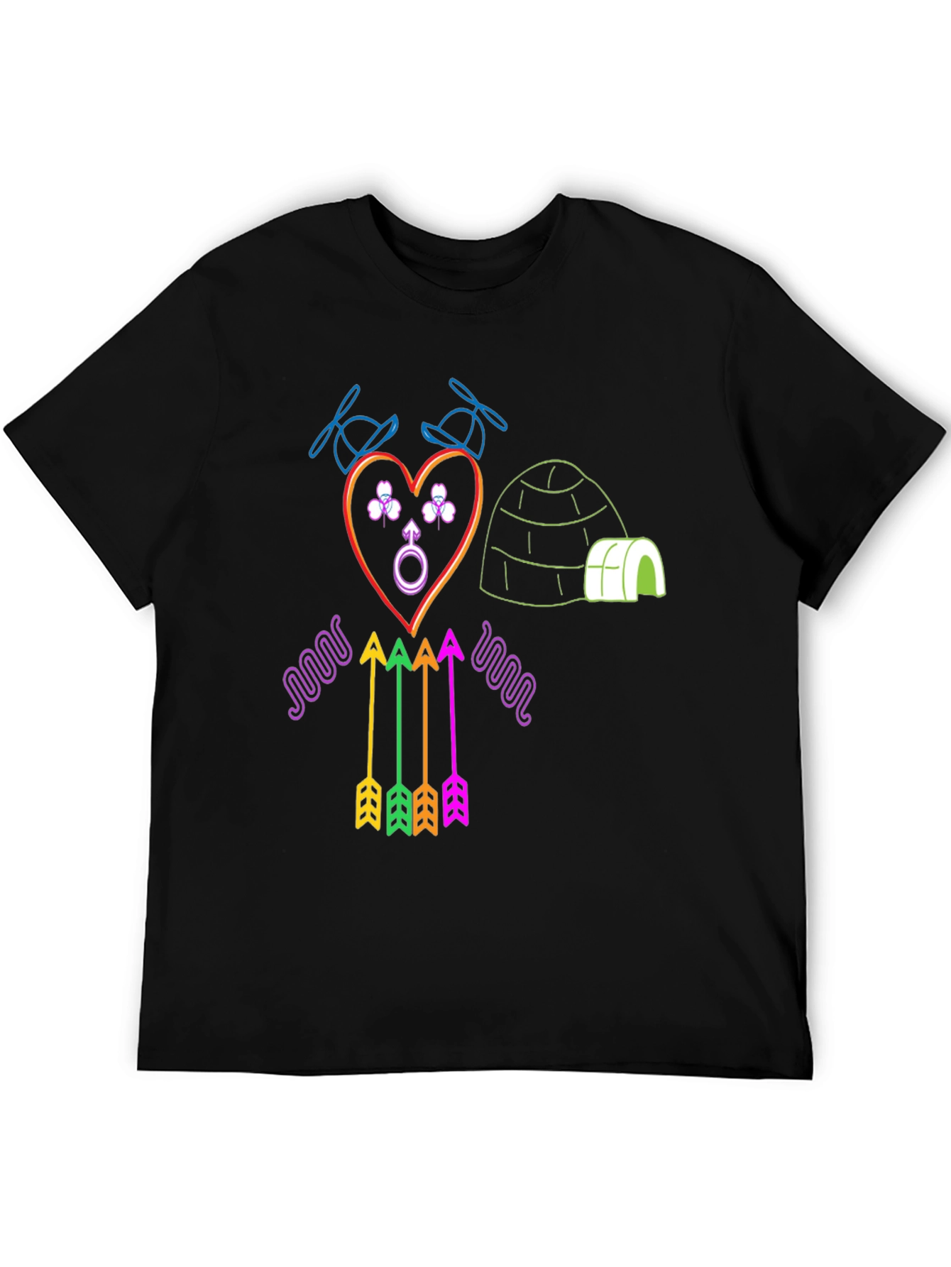 Neon Novelty Graphic T-Shirt