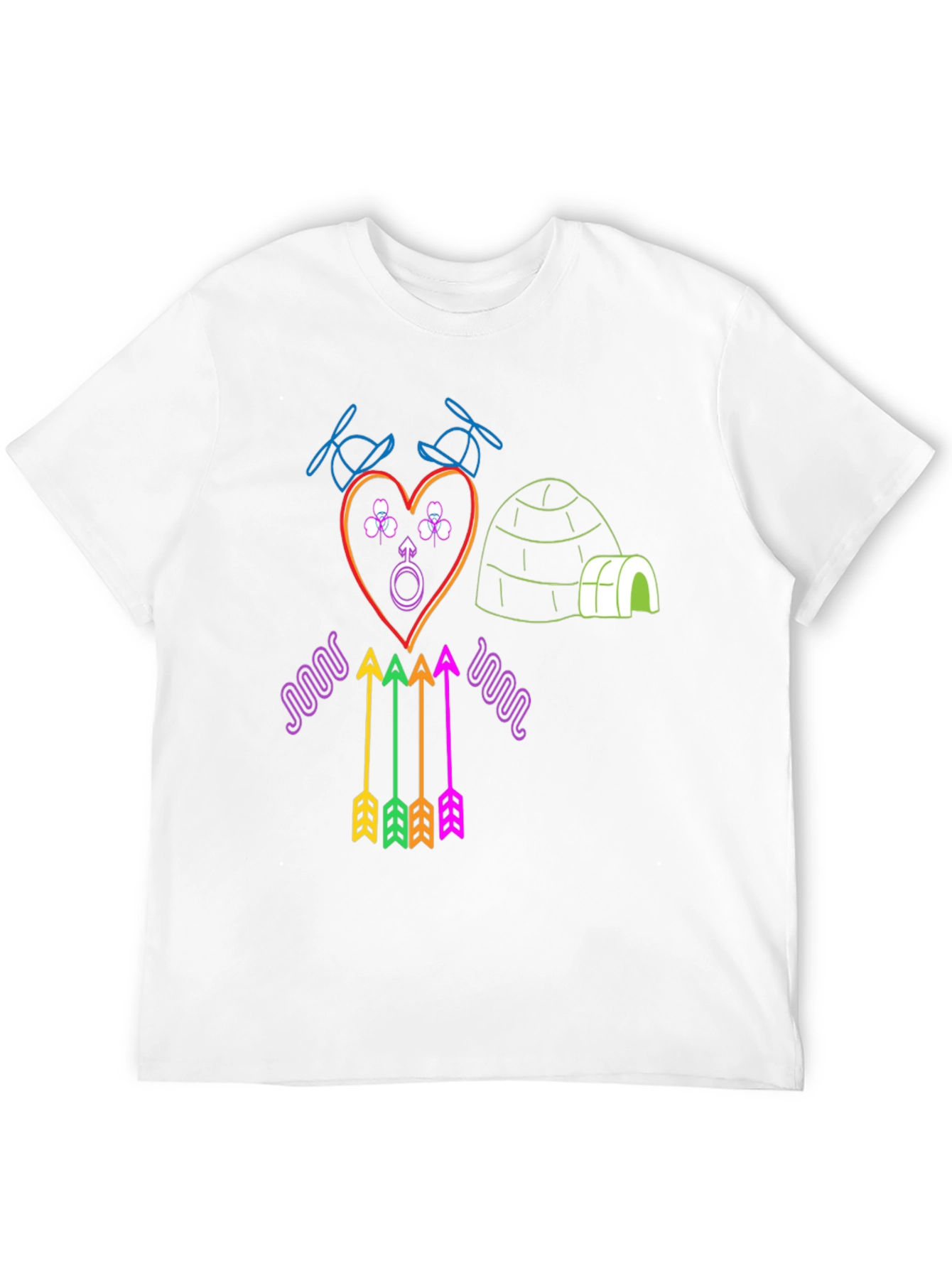 Neon Novelty Graphic T-Shirt