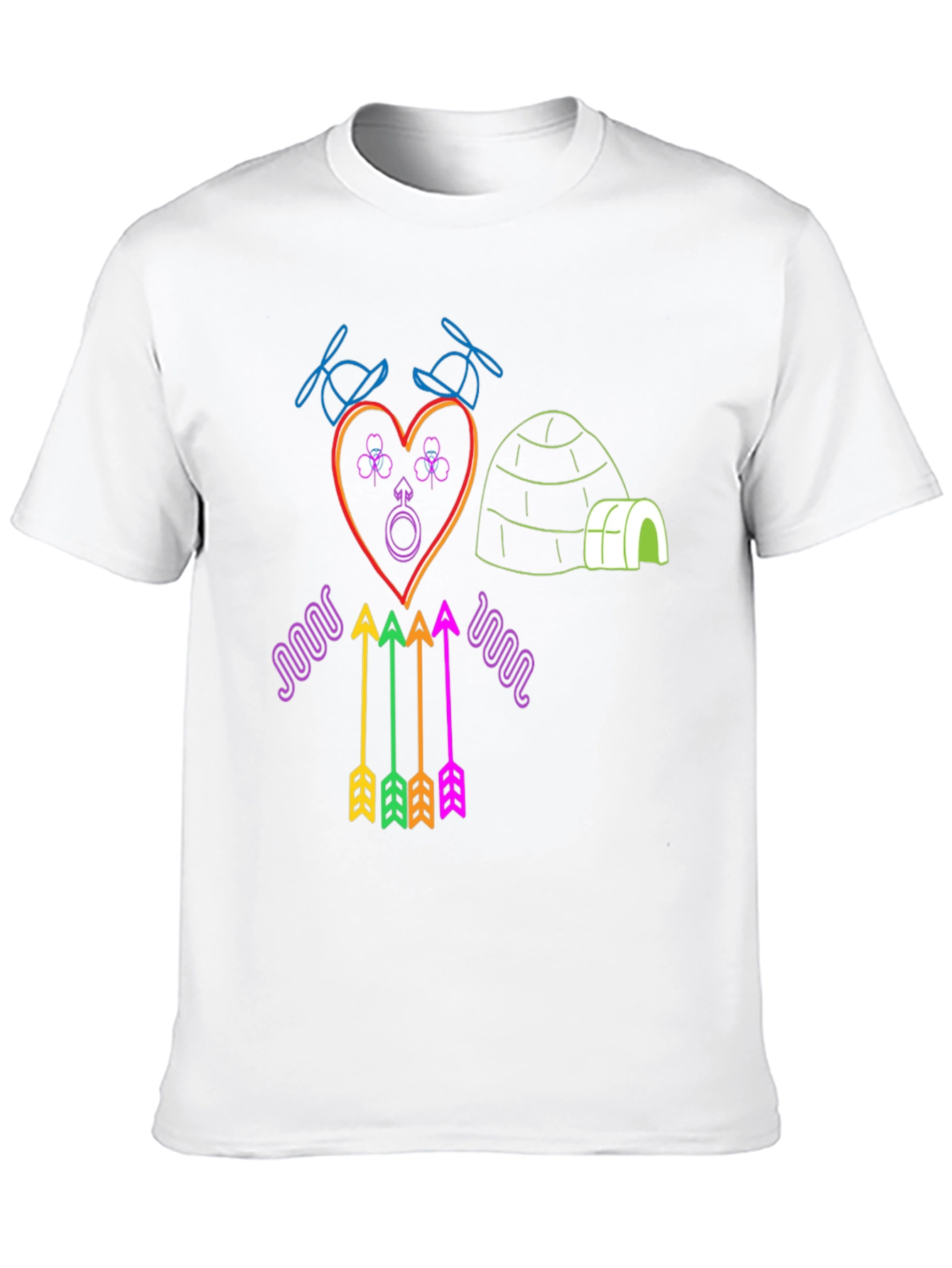 Neon Novelty Graphic T-Shirt