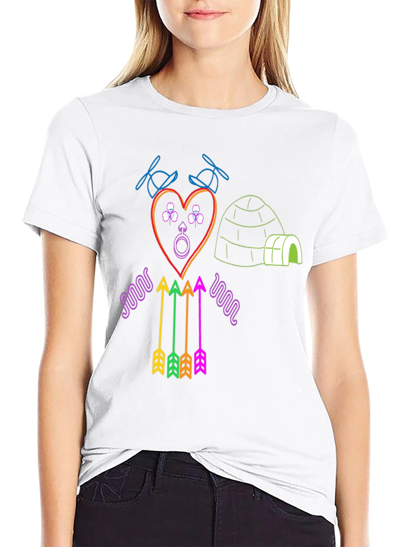 Neon Novelty Graphic T-Shirt