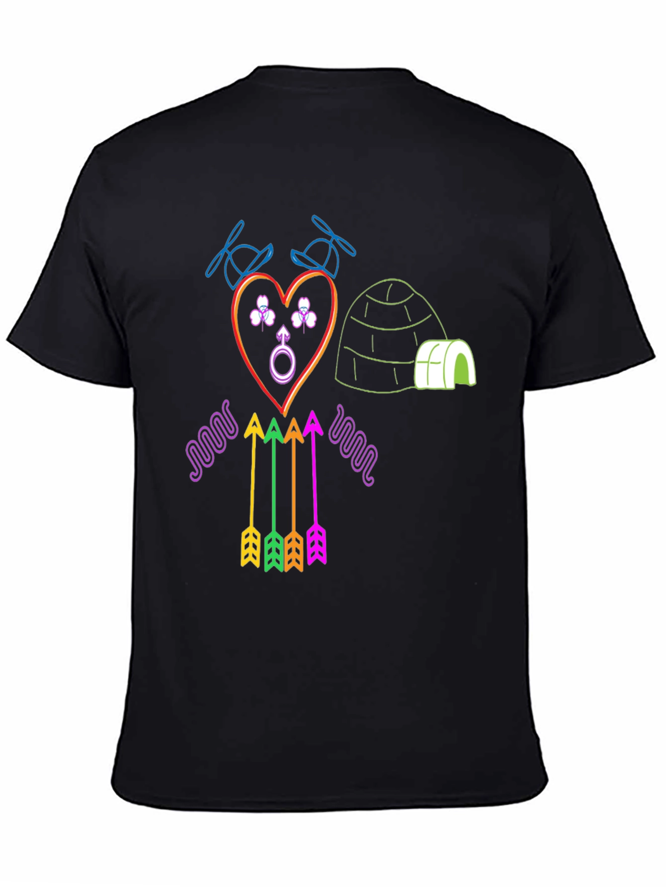 Neon Novelty Graphic T-Shirt
