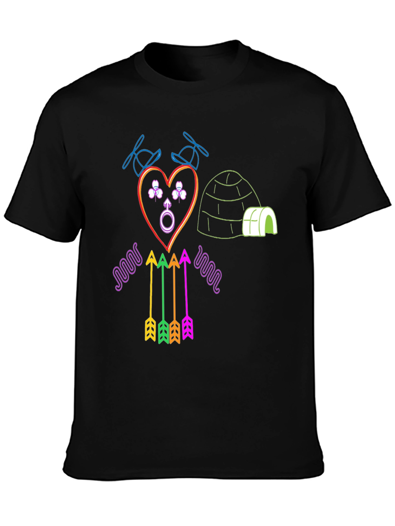 Neon Novelty Graphic T-Shirt
