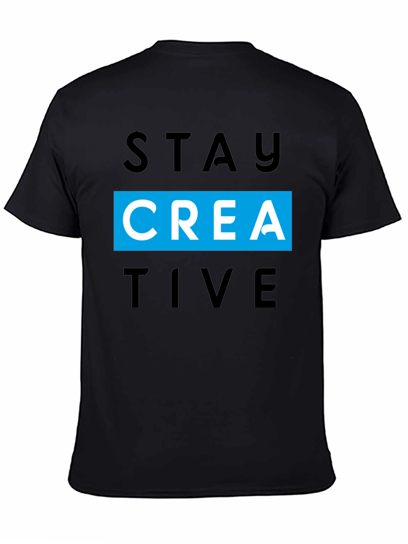 Stay Creative Mens Black T-Shirt