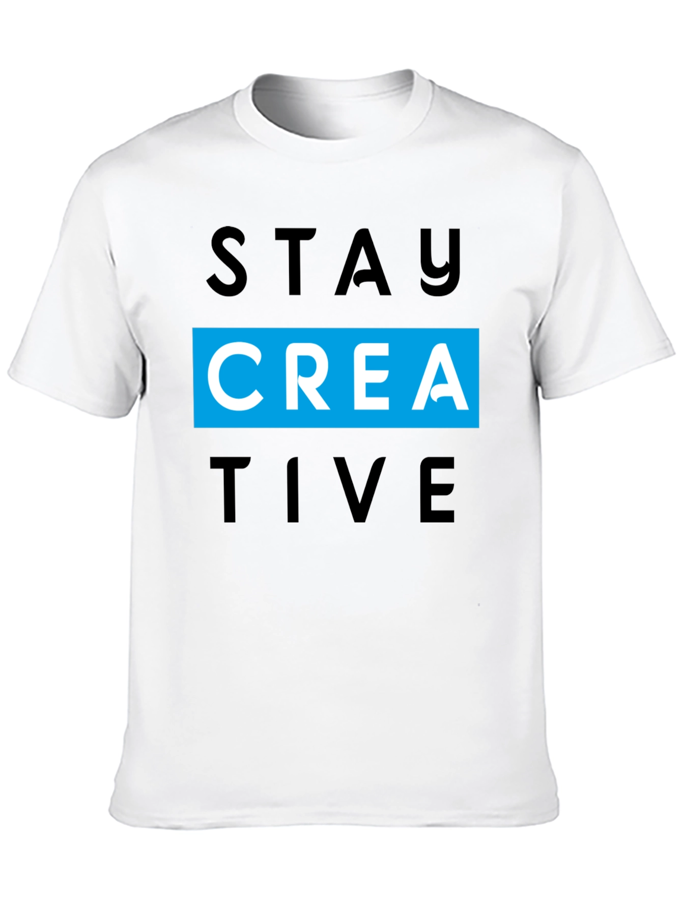 Stay Creative Mens Black T-Shirt