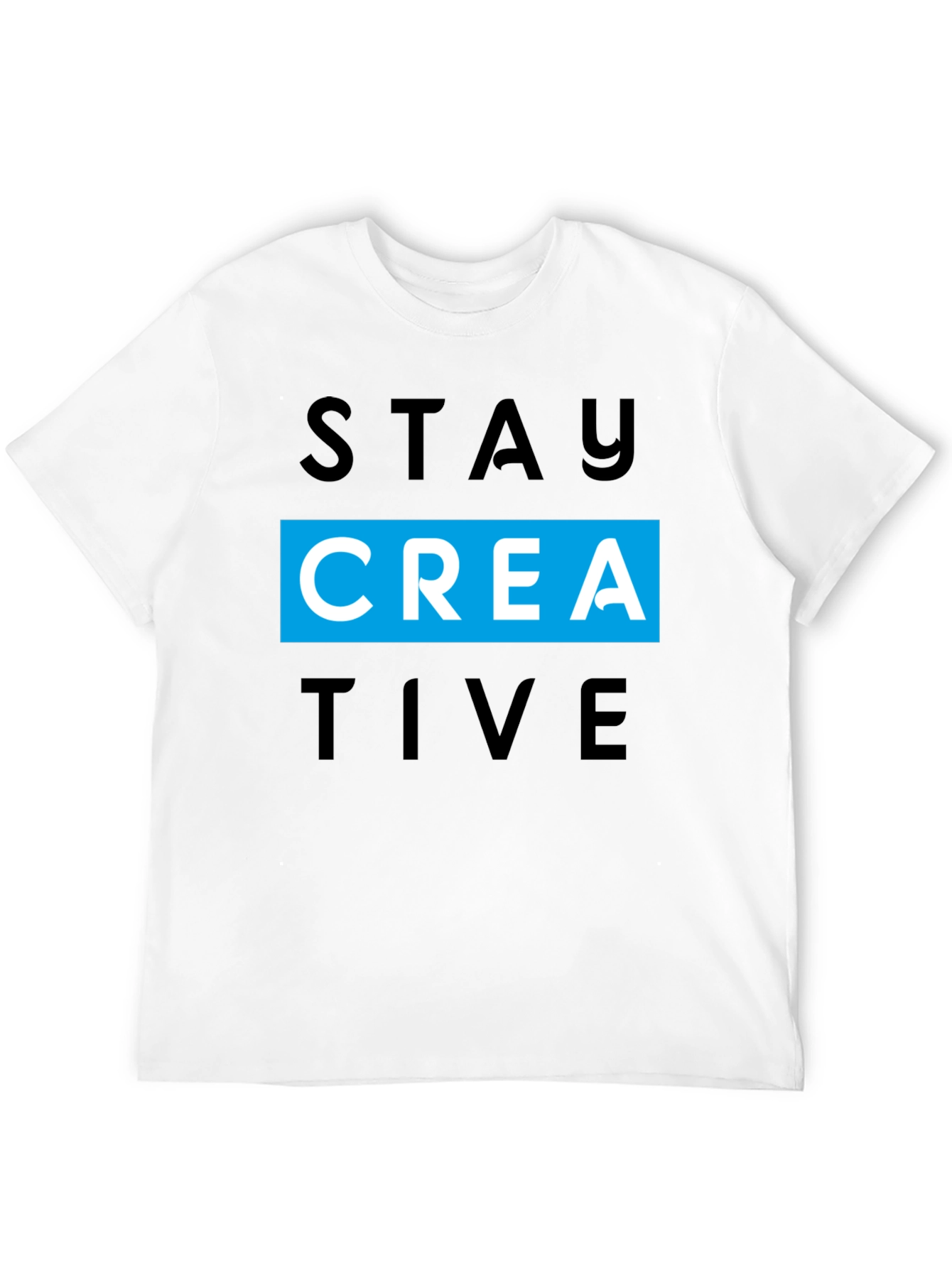 Stay Creative Mens Black T-Shirt