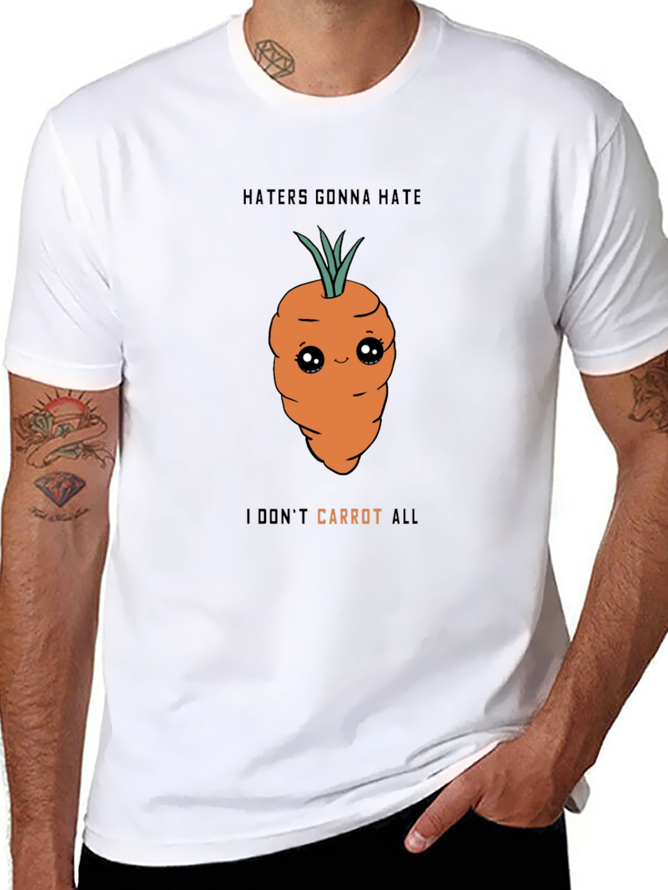 Funny Carrot T-Shirt - Haters Gonna Hate