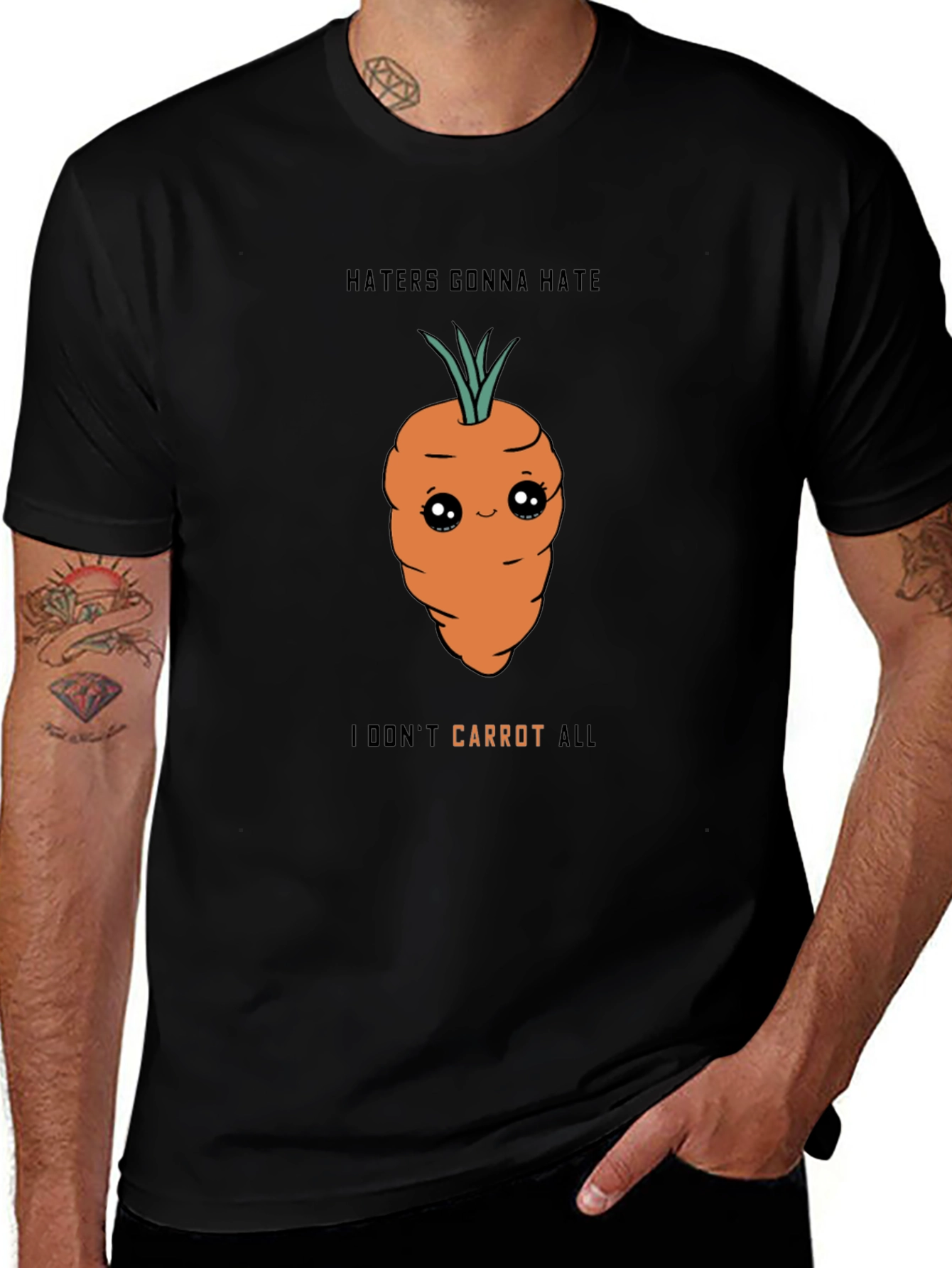 Funny Carrot T-Shirt - Haters Gonna Hate