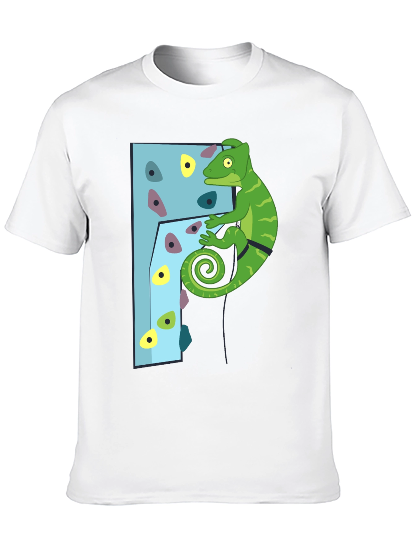 Climbing Chameleon T-Shirt - Fun Adventure Tee