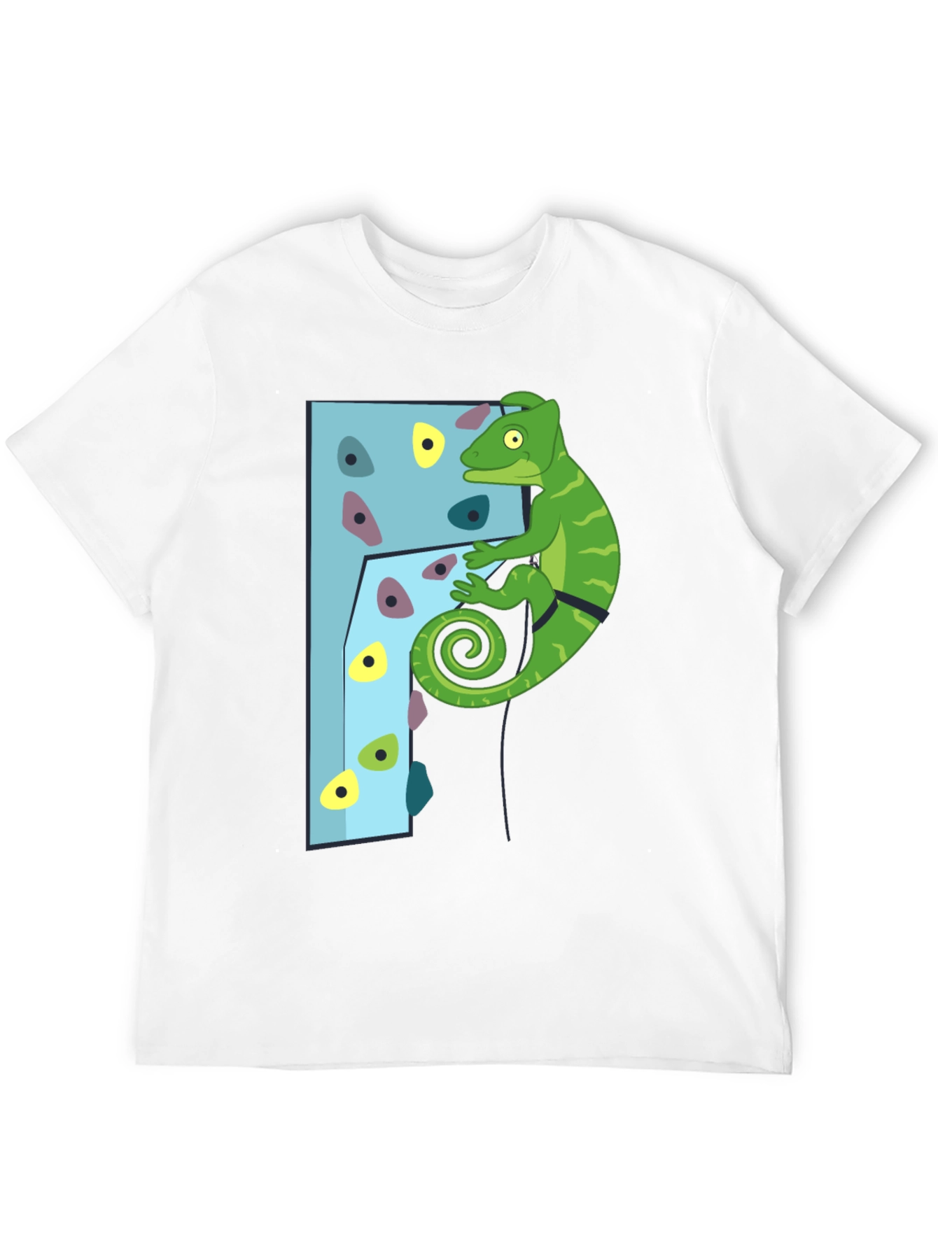 Climbing Chameleon T-Shirt - Fun Adventure Tee