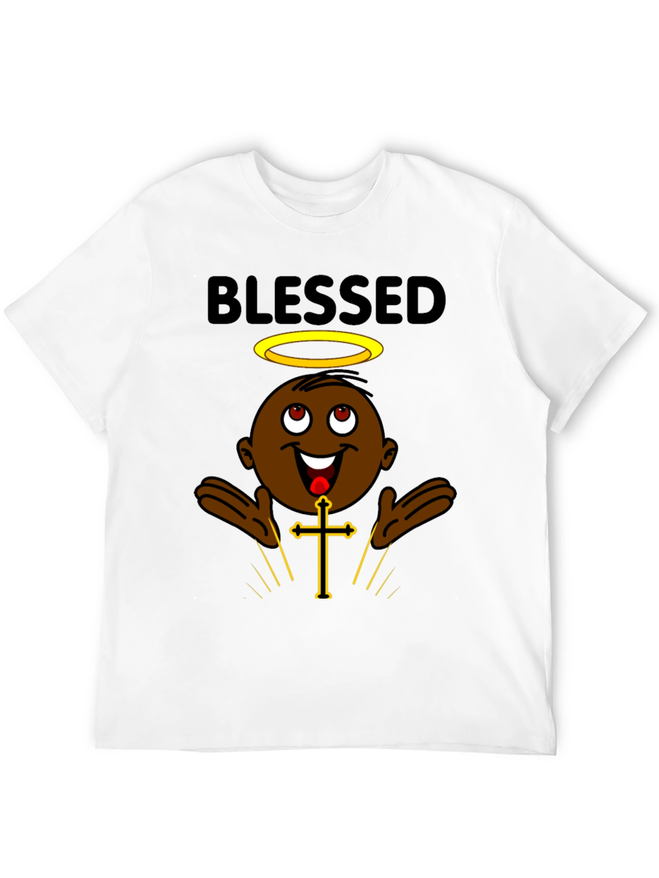 Blessed Cartoon Character Graphic T-Shirt