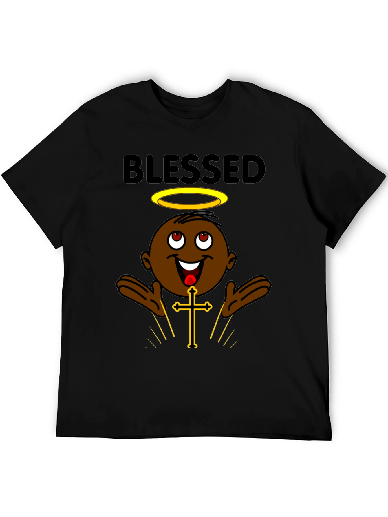 Blessed Cartoon Character Graphic T-Shirt