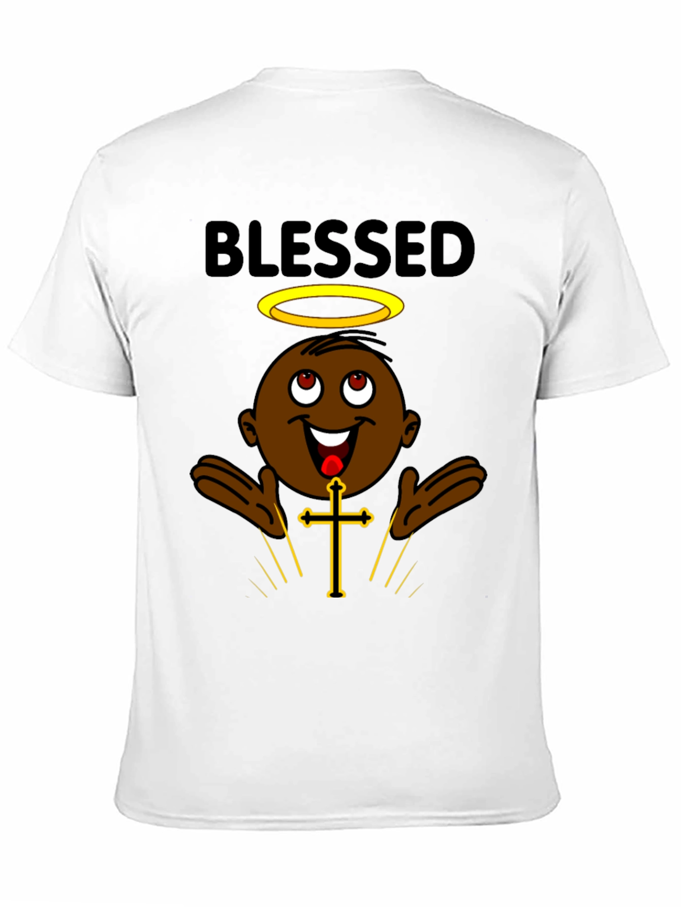 Blessed Cartoon Character Graphic T-Shirt