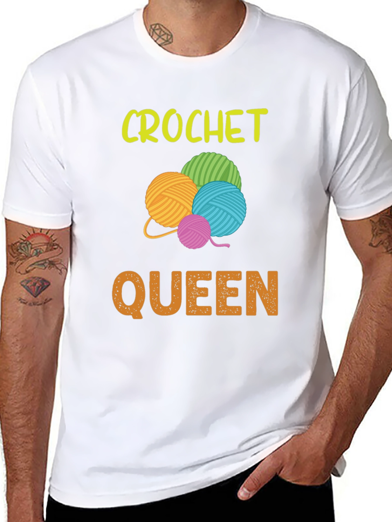 Crochet Queen T-Shirt - Yarn Lover Tee