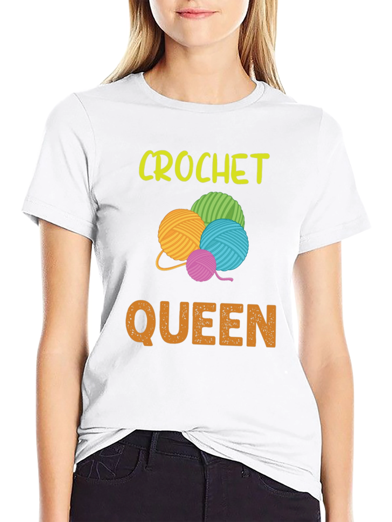 Crochet Queen T-Shirt - Yarn Lover Tee