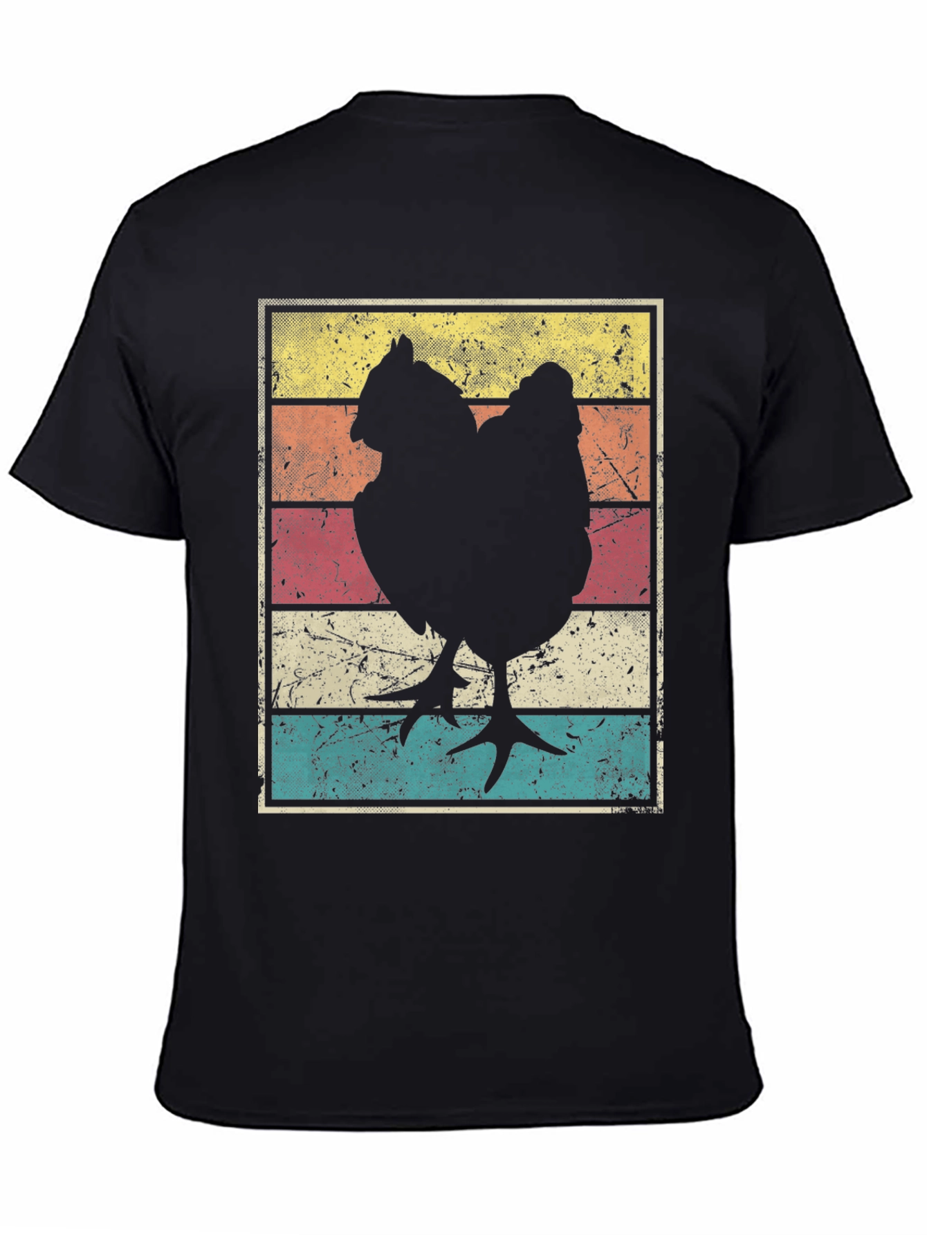 Retro Chicken Graphic Tee - Farm Life Style