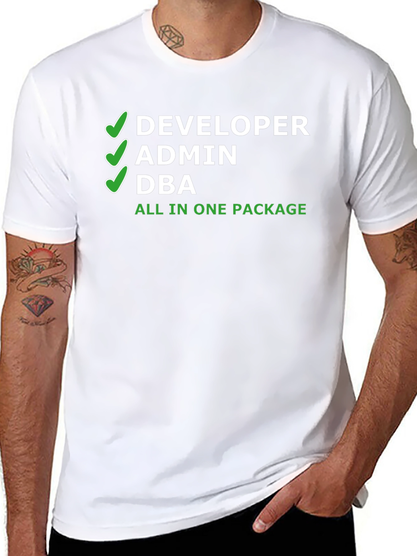 Developer Admin DBA All-in-One Package T-Shirt