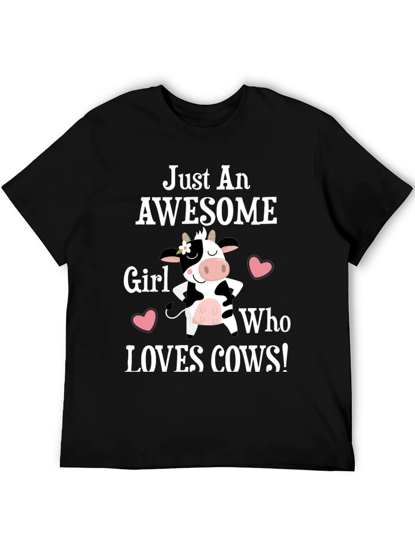 Awesome Cow Lover T-Shirt - Girls Tee