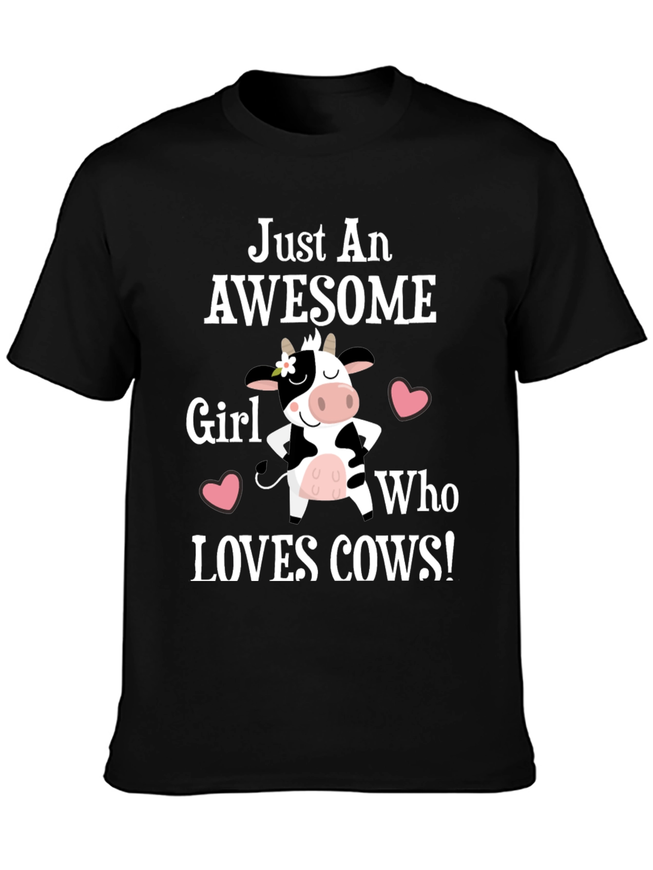 Awesome Cow Lover T-Shirt - Girls Tee