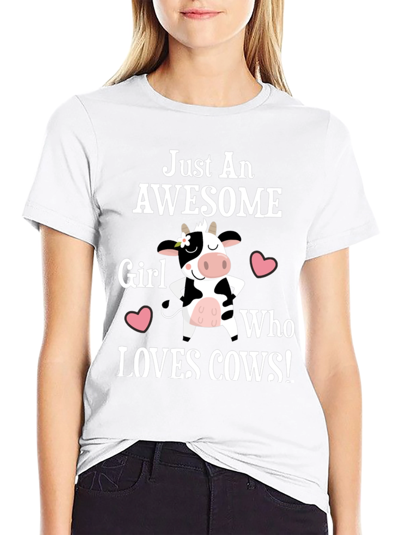 Awesome Cow Lover T-Shirt - Girls Tee