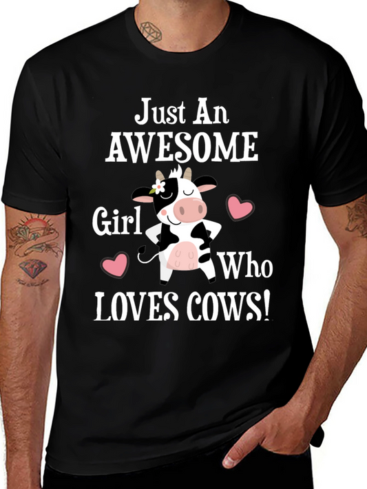 Awesome Cow Lover T-Shirt - Girls Tee