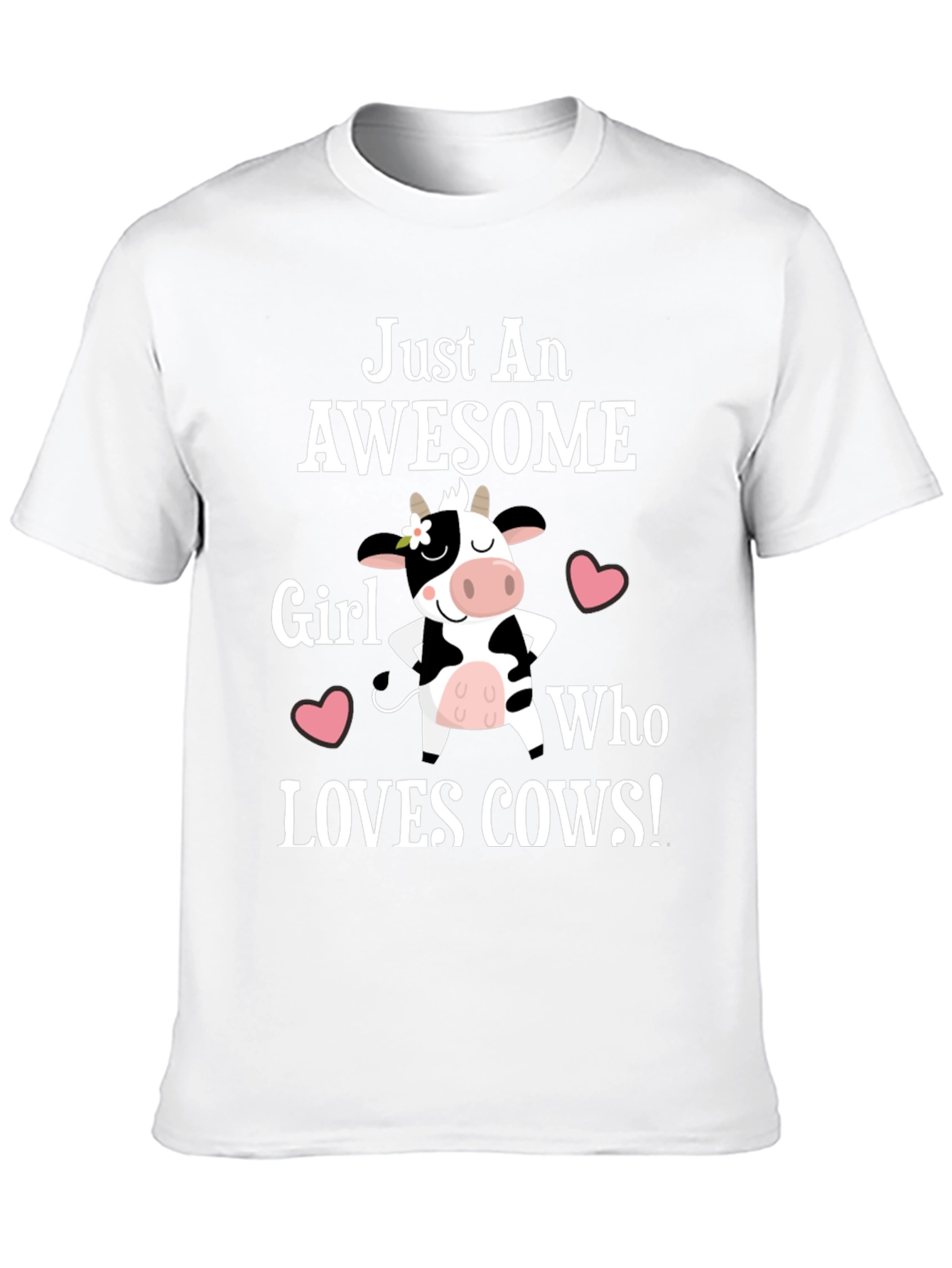 Awesome Cow Lover T-Shirt - Girls Tee